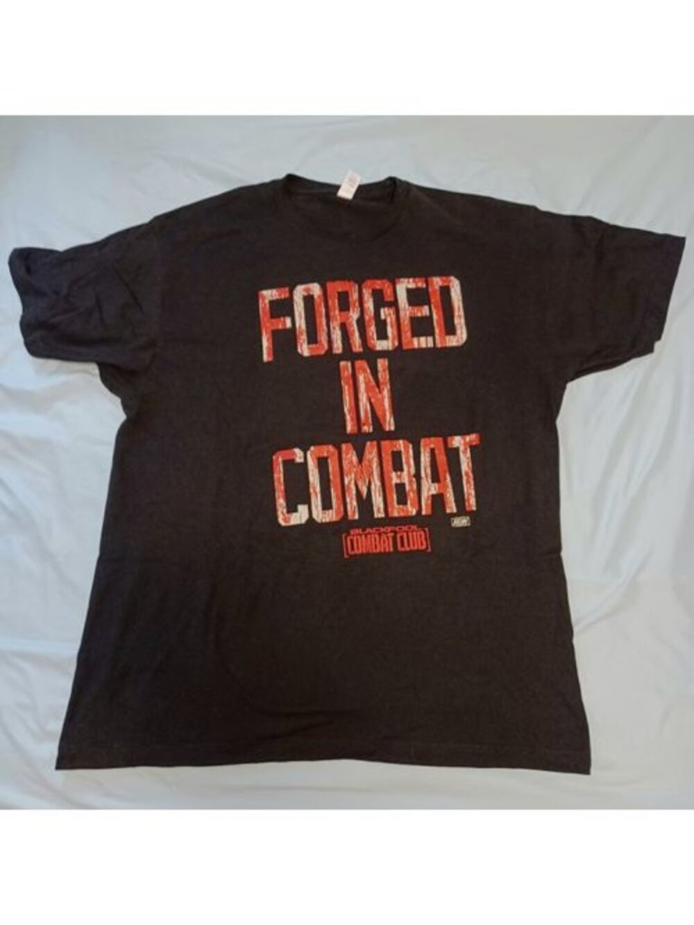 Blackpool Combat Club Forged in Combat AEW Crate Adult Size XL T-Shirt Tultex